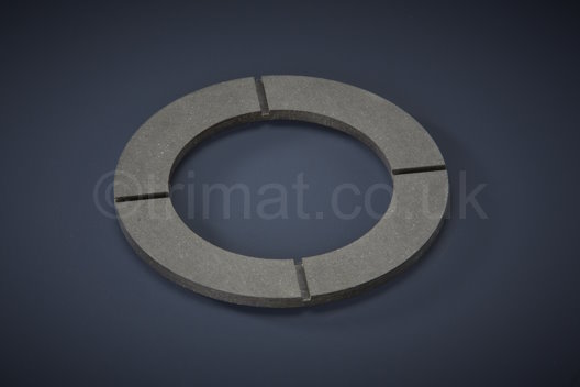 molded fan clutch linings, integrally molded brake pads, over molded friction parts, molded fan clutch linings